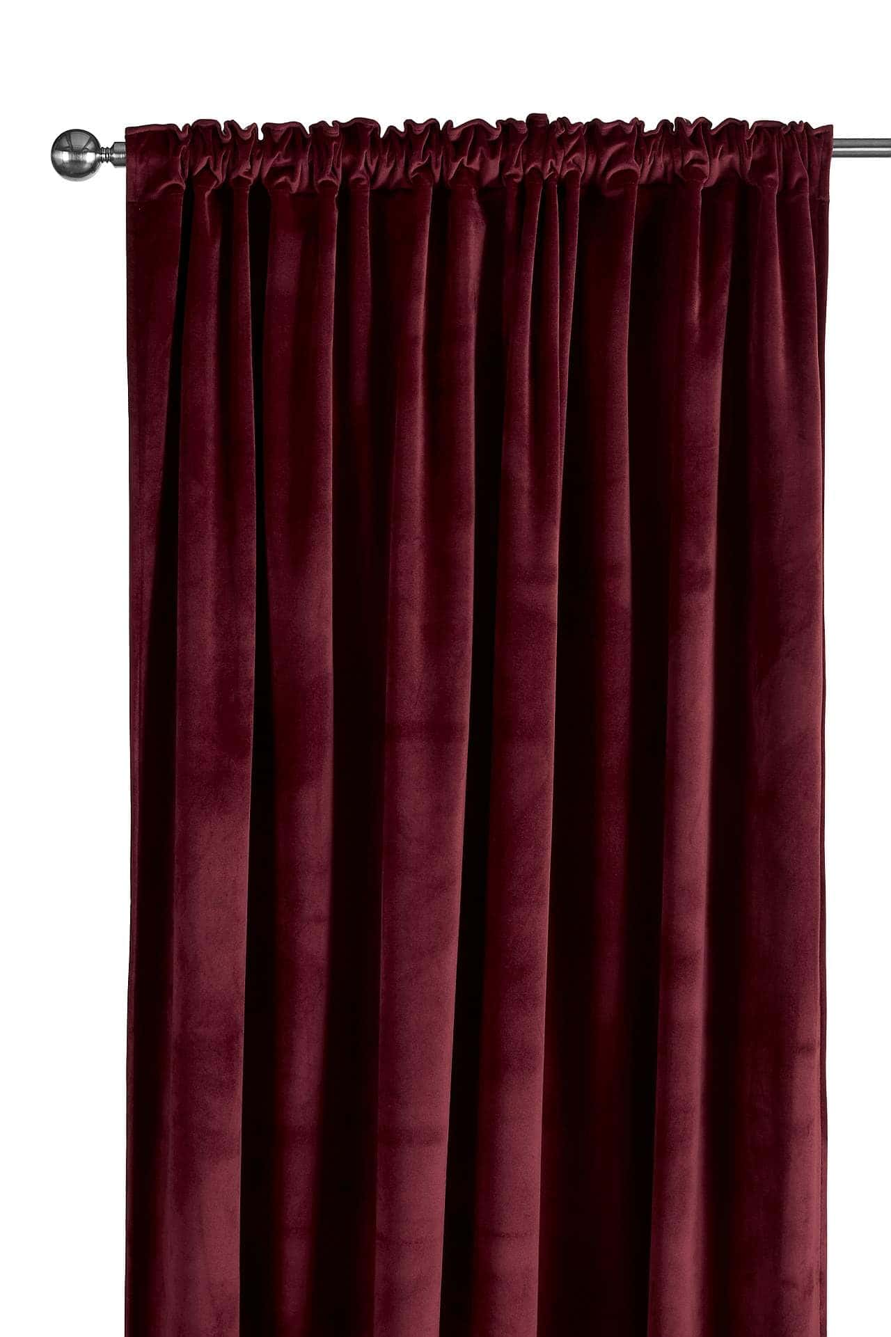 Gardinlängd i sammet 2-pack Mullvad