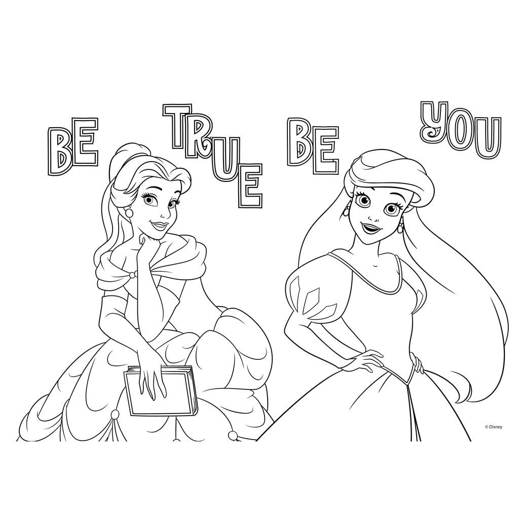 Disney Prinsessor Målarbok med Klistermärken