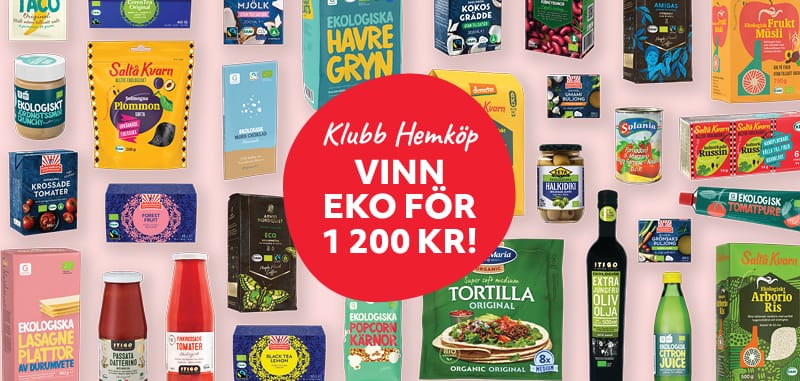 Vinn ett presentkort på ekologiska varor hos Hemköp.