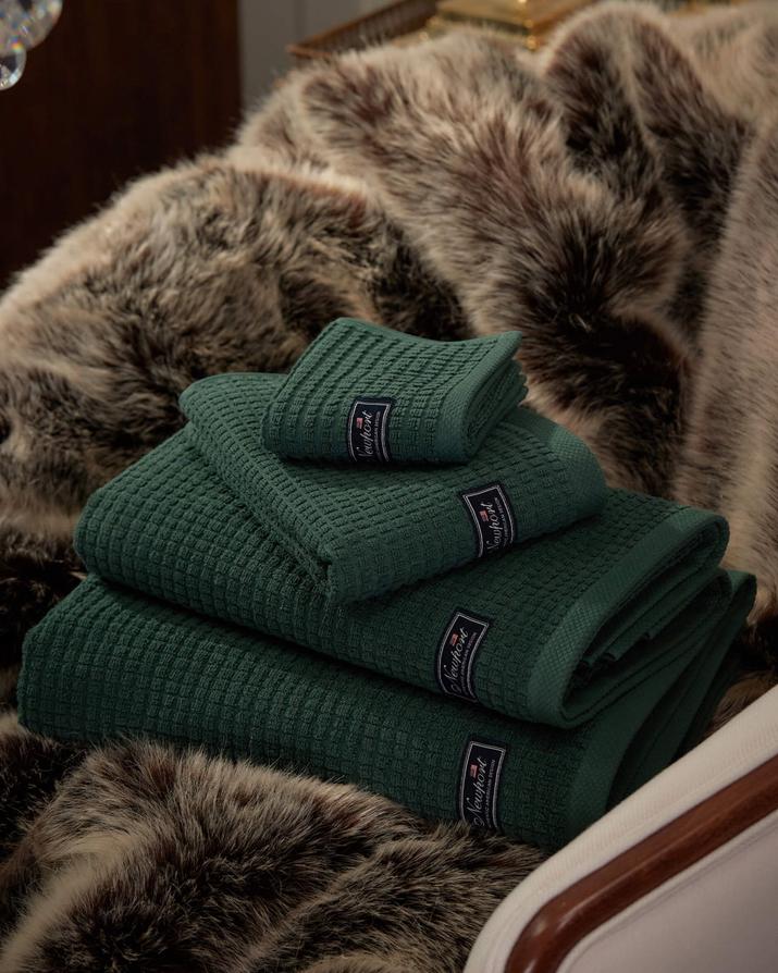 Fisher Island grön lyxhandduk