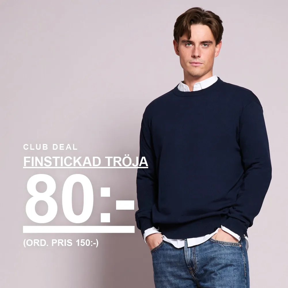 Finstickad tröja CLUB DEAL