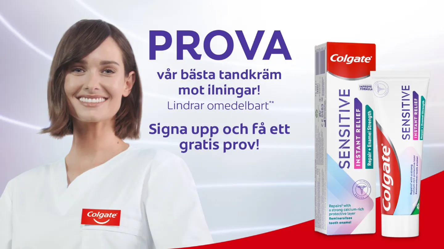 Beställ hem GRATIS prov på Colgate Sensitive