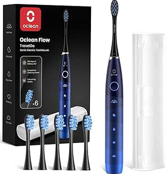 Oclean elektrisk tandborste TravelGo FlowSet, 180 dagars batteritid Sonic tandborste med resväska, 5