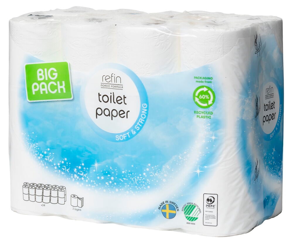 Mjukt och Hållbart Toalettpapper Refin