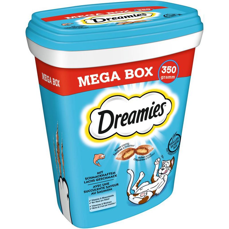 Dreamies Megatub Läckra Kattgodisbitar 350 g