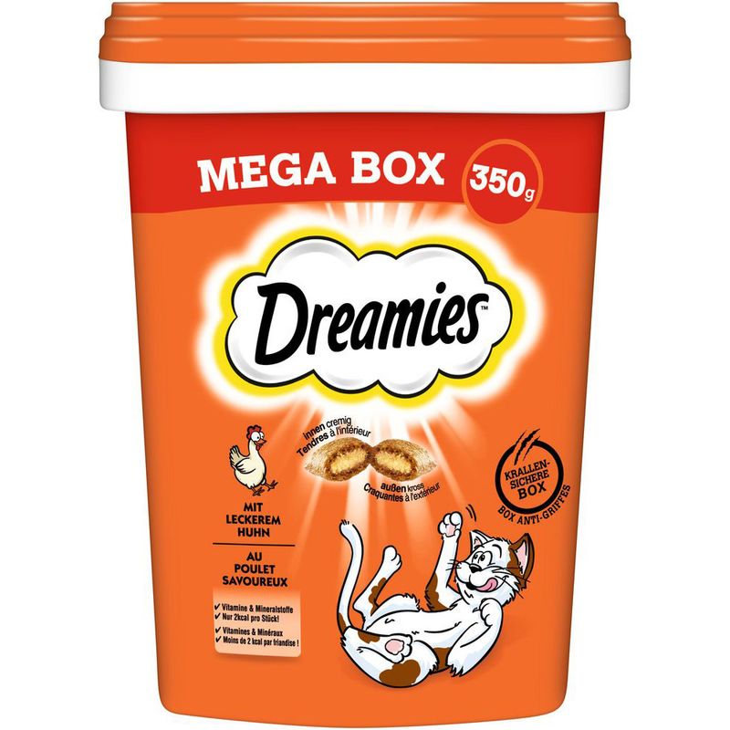 Dreamies Megatub Läckra Kattgodisbitar 350 g