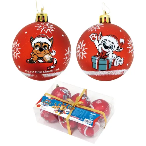 Paw Patrol Julkulor 6-pack Set