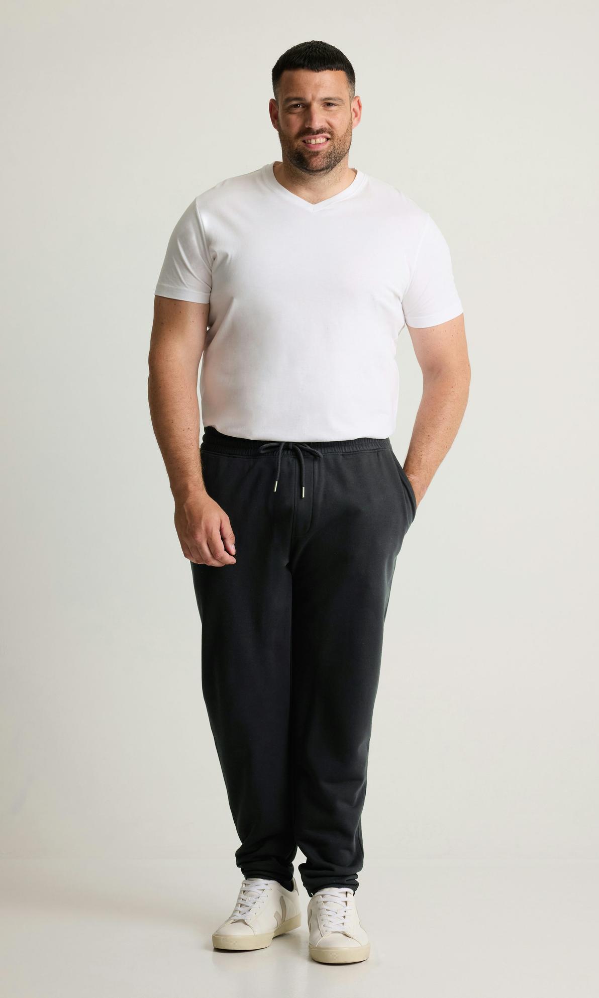 Svarta Sweatpants för Herr