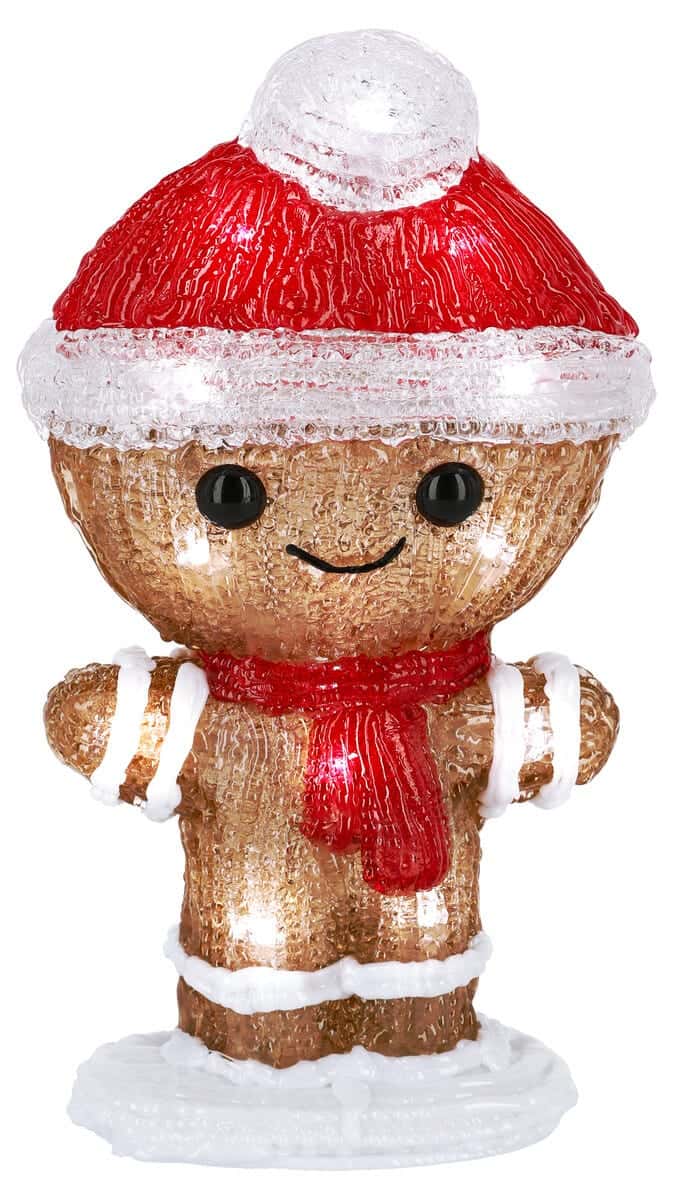 Pepparkaksgubbe LED Utomhusbelysning 22 cm