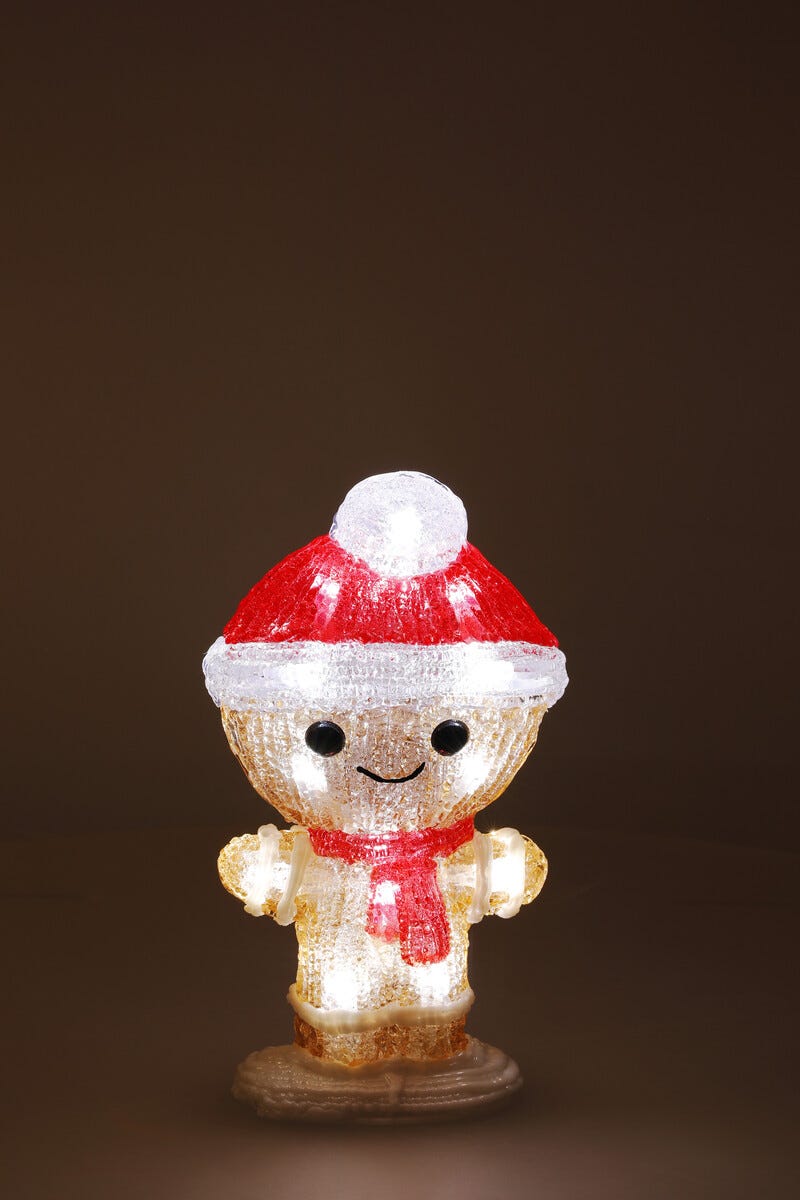 Pepparkaksgubbe LED Utomhusbelysning 22 cm