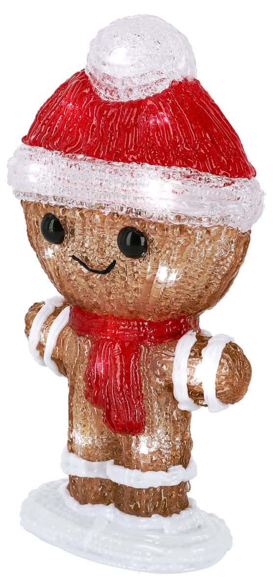 Pepparkaksgubbe LED Utomhusbelysning 22 cm