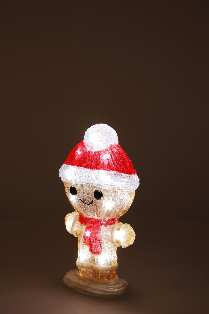 Pepparkaksgubbe LED Utomhusbelysning 22 cm