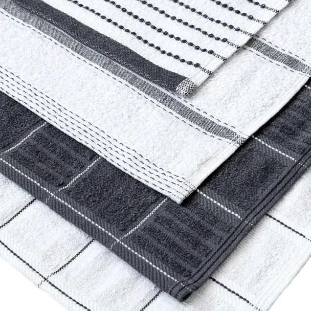 Kökshandduk Marin/Vit 4-pack Classic Textile