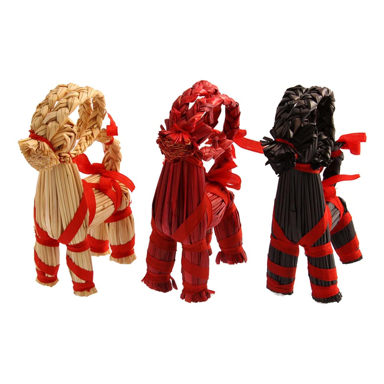 Elegant Halmbock i Svart Natur Röd