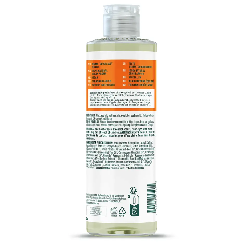 Faith in Nature Grapefruit Orange Shampoo 400ml