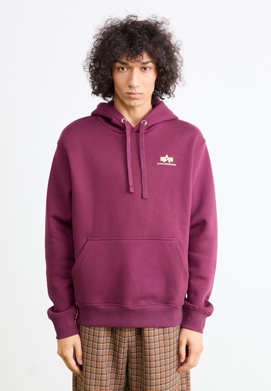 Alpha Industries Small Logo Hoodie Dark Cherry
