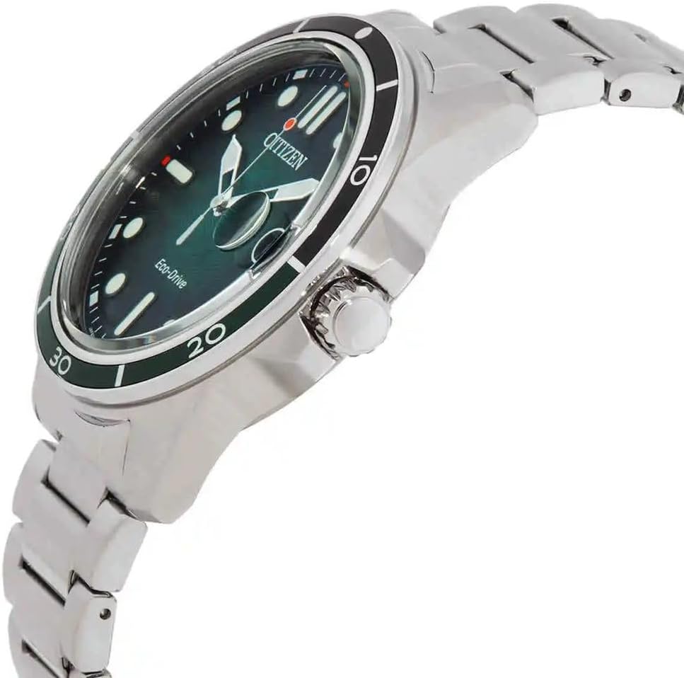 CITIZEN Herrklocka Kvarts Rostfritt Stål Grön