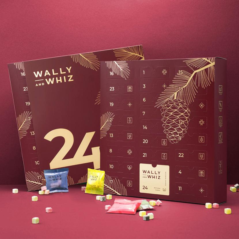Wally and Whiz Julkalender 2025 Röd