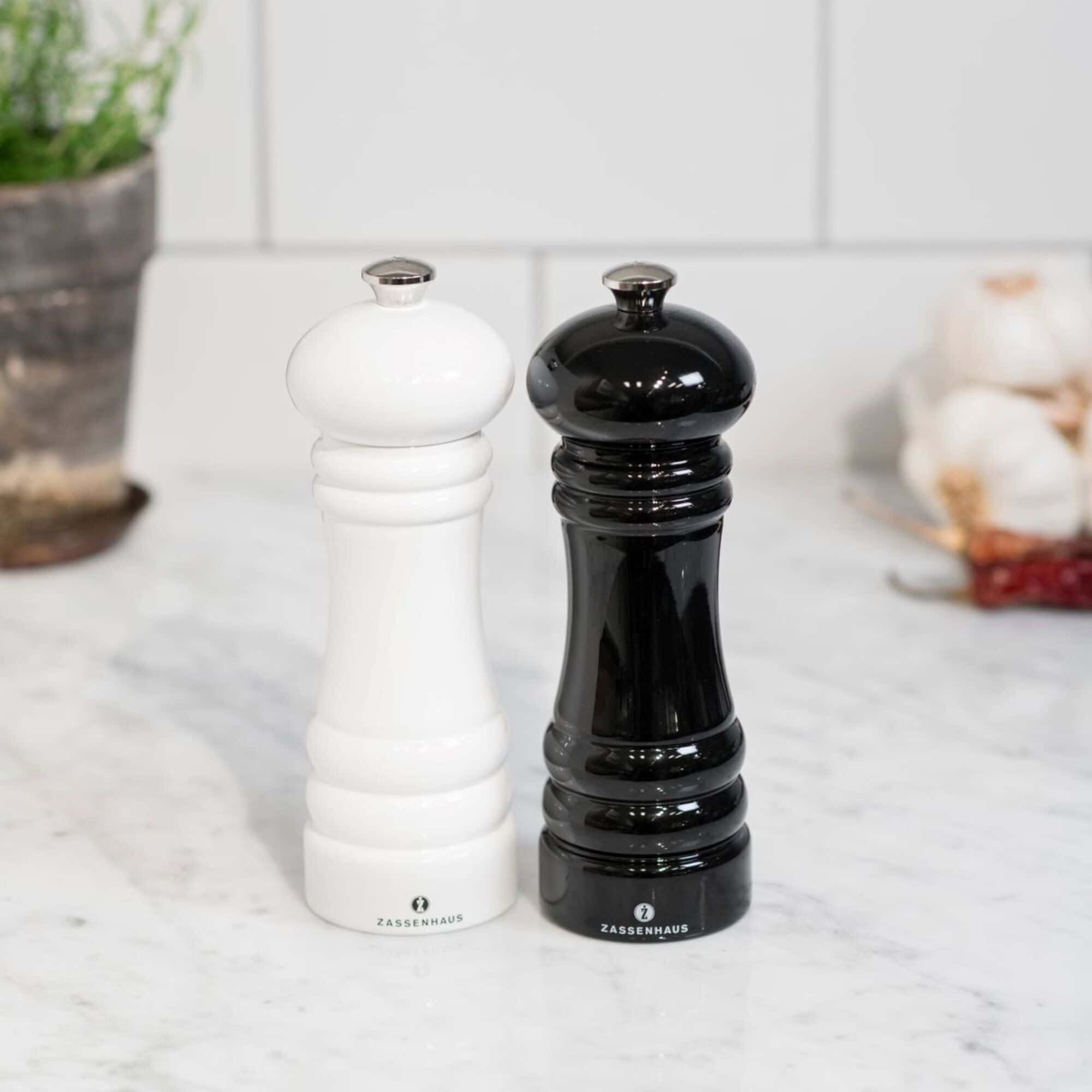 Zassenhaus Berlin Kryddkvarn Set 2-Pack 18 cm Vit/Svart