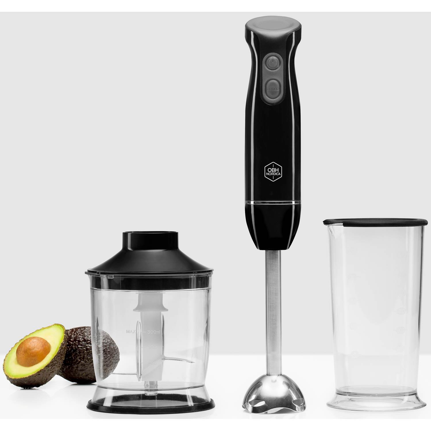 Kraftfull stavmixer för snabb matlagning