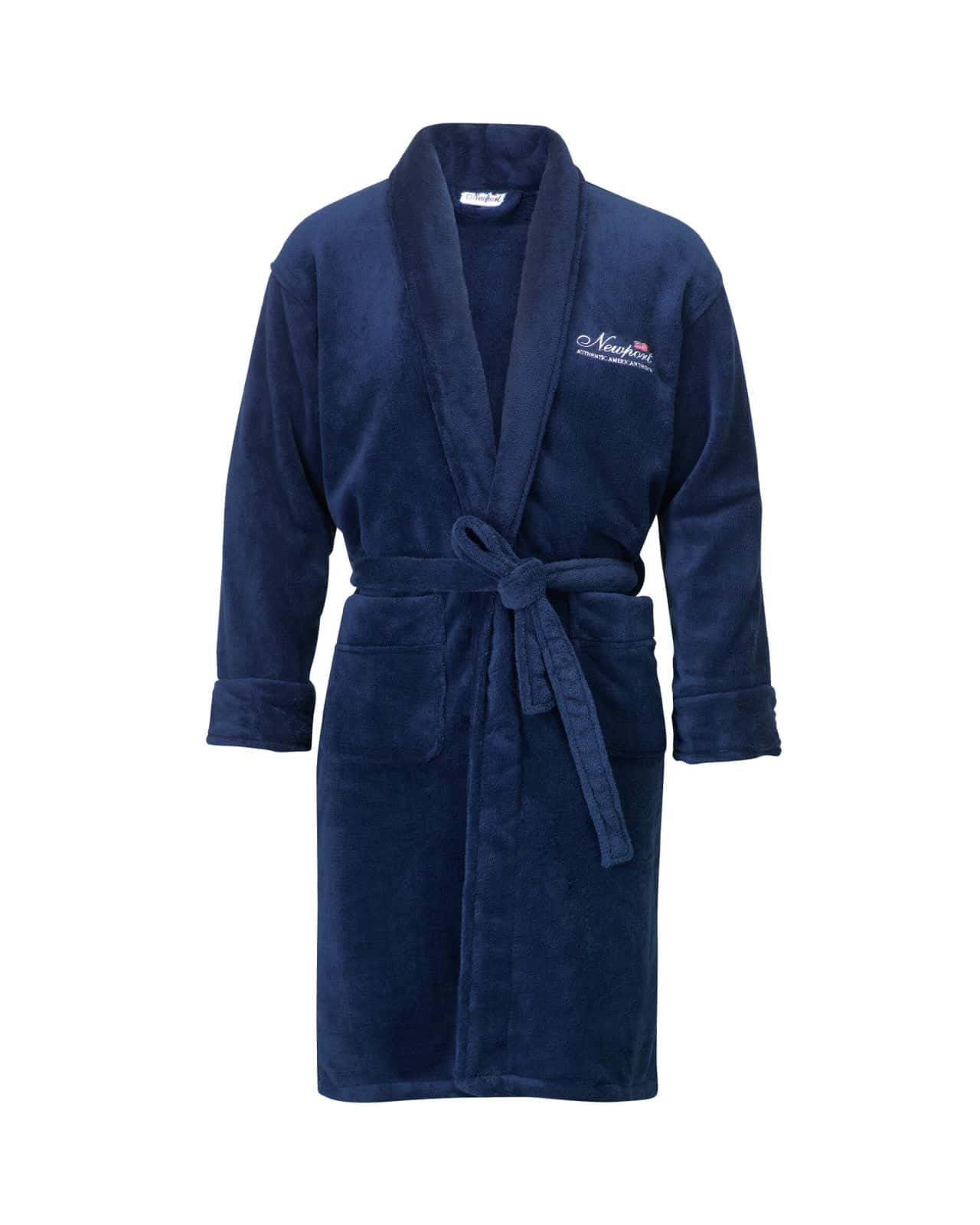 Jamesport blå bomullsmorgonrock