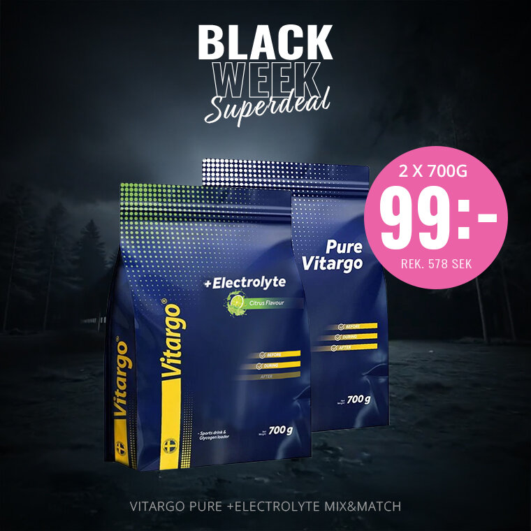 Black Week 2025 – Träningsprodukter & Kosttillskott