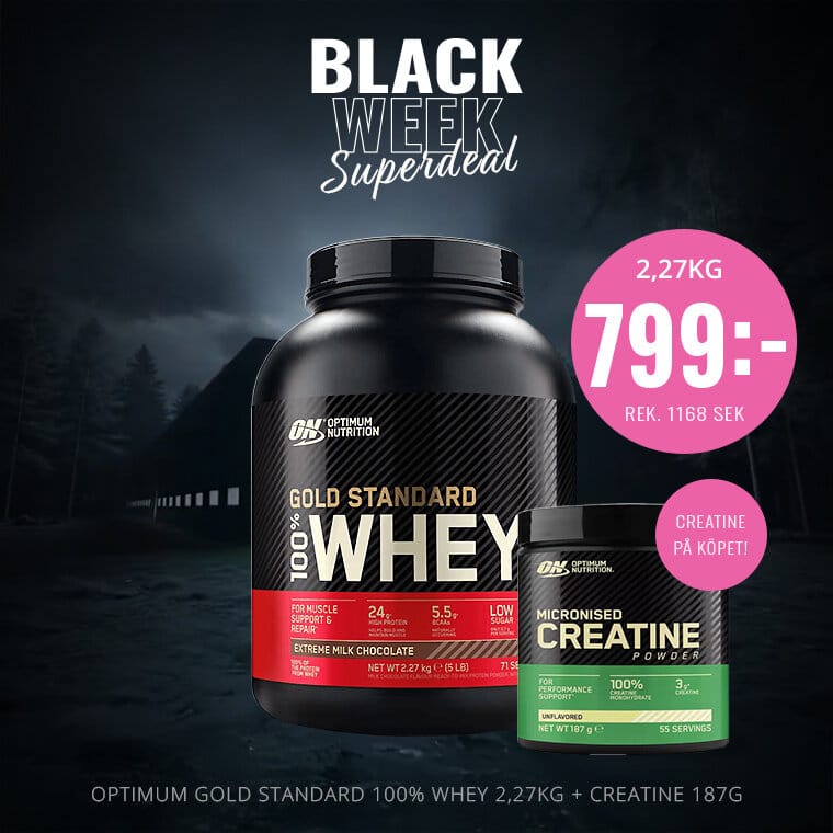 Black Week 2025 – Träningsprodukter & Kosttillskott