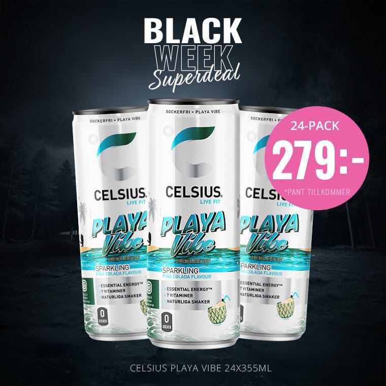 Black Week 2025 – Träningsprodukter & Kosttillskott