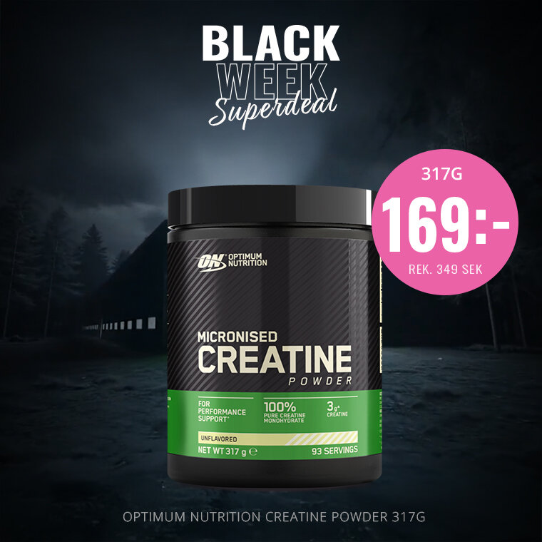 Black Week 2025 – Träningsprodukter & Kosttillskott