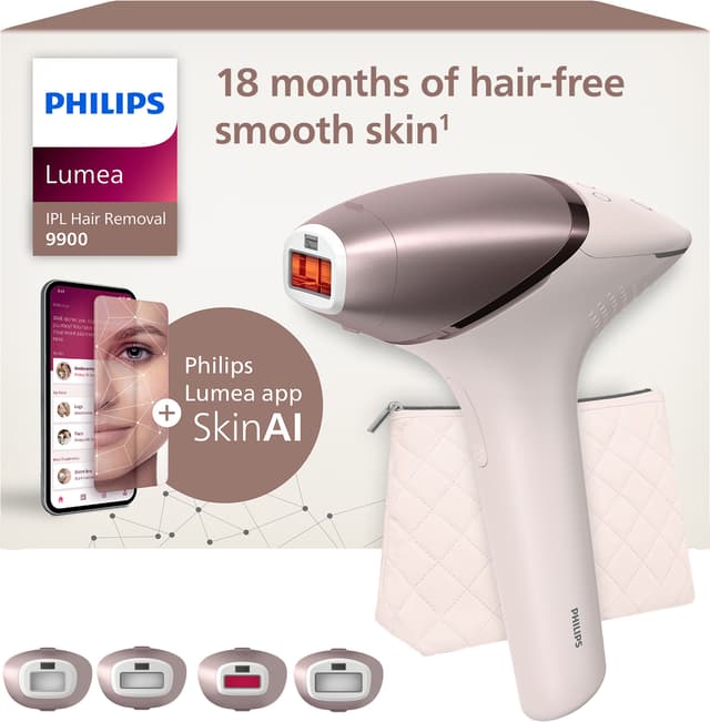 Philips Lumea 9900 IPL Hårborttagningsapparat Vit