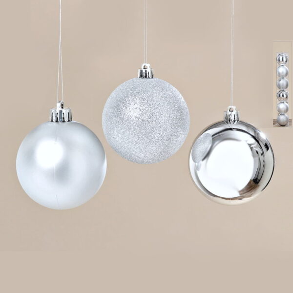 Glaskulor för Julgran Set om 6