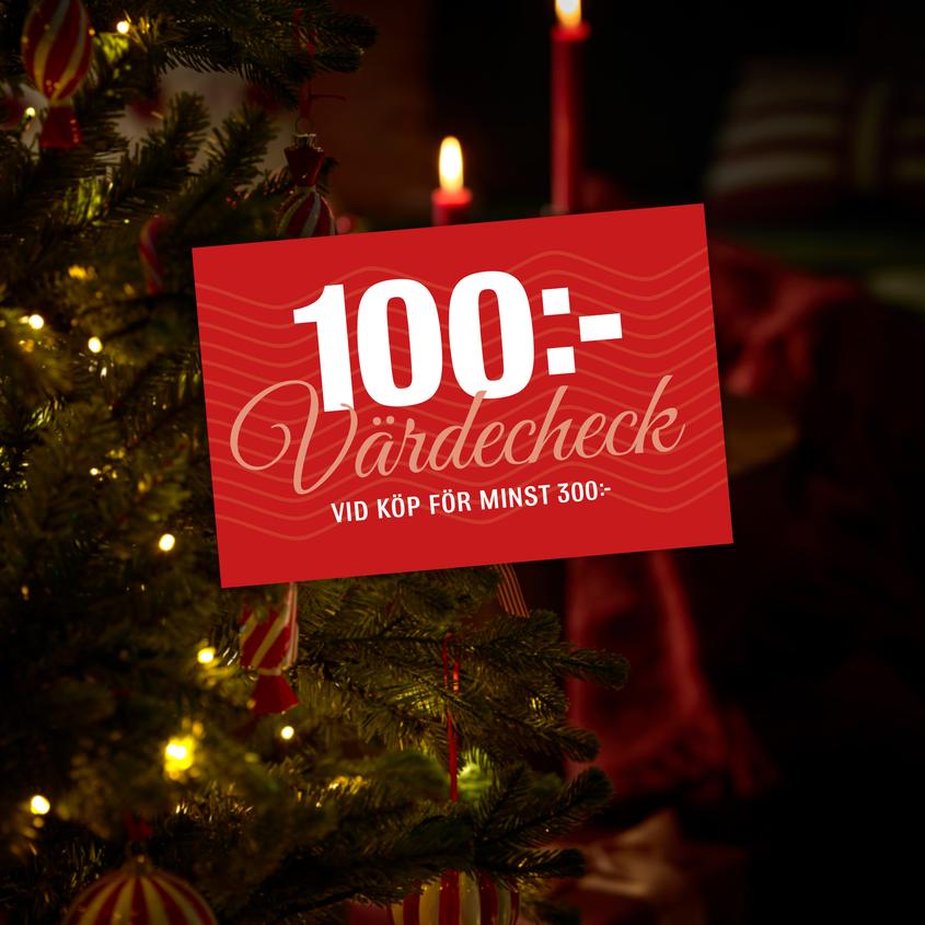 MIO Värdecheck 100 kr 
vid köp för minst 300 kr