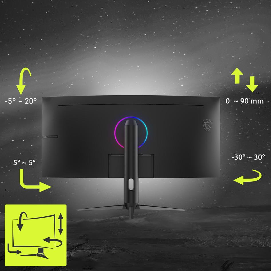 MSI MAG 342CQR E2 34" 180Hz Datorskärm