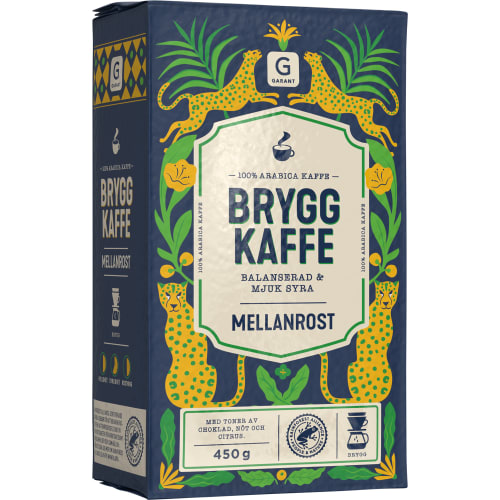 Bryggkaffe Mellanrost 100 % Arabica