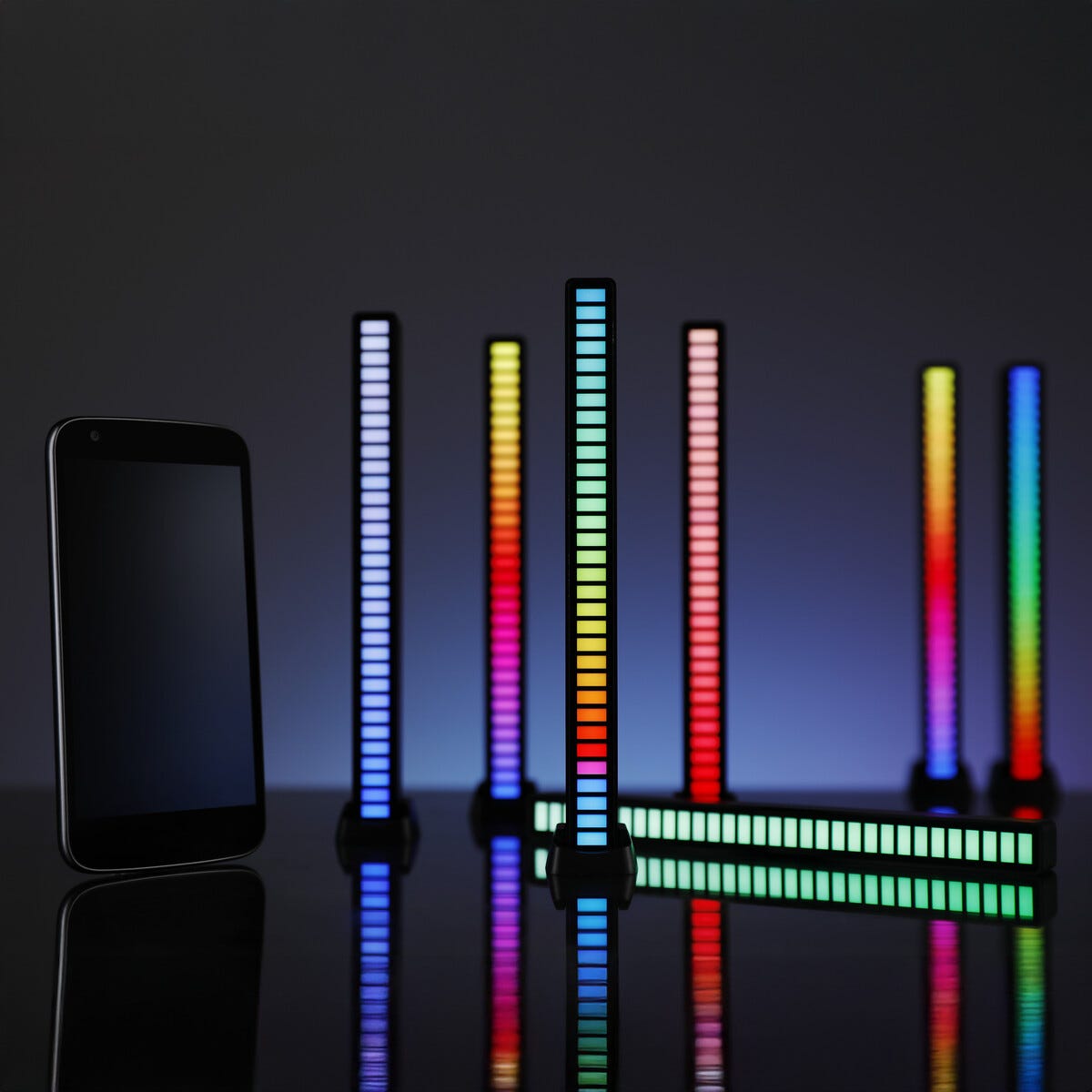 Laddbar LED-list med färgeffekter 18 cm