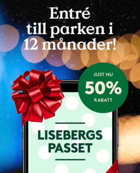 50 % rabatt på 12 månaders entré till Liseberg