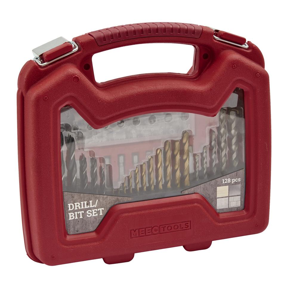 Borr- och Bitssats 128 Delar Meec Tools