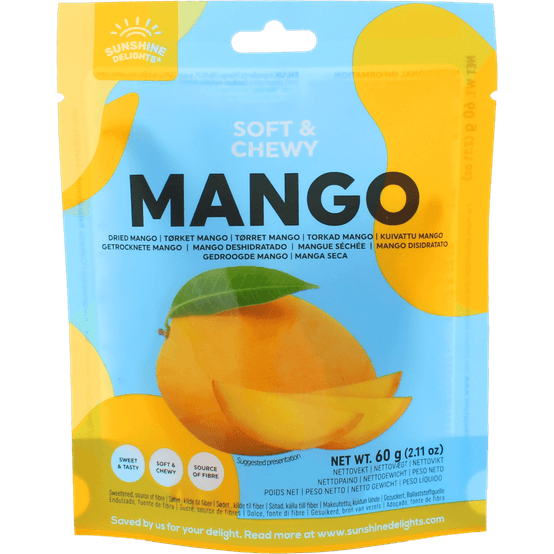 Torkad Mango 60 g Sunshine Delights