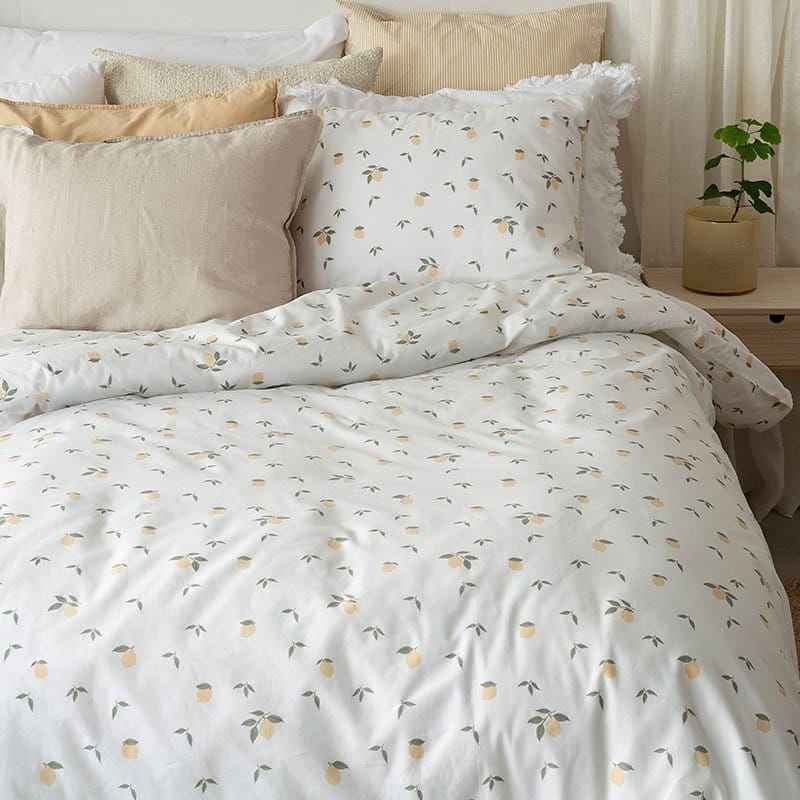 2-Delars Bäddset Lemons Gul