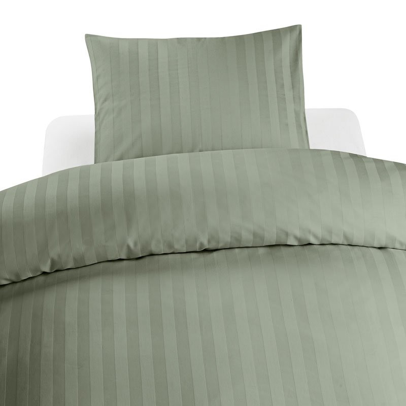 2-Delar Hotellsatin Set Grön Borganäs