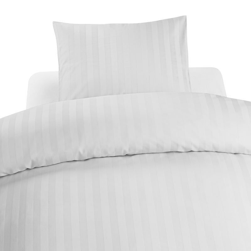 2-Delars Hotellsatin Set Vit Borganäs