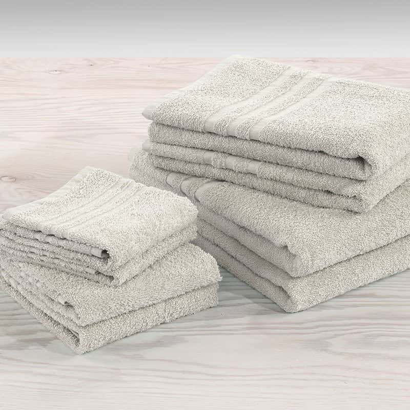 4-Delars Handduksset Basic Frotté Sand