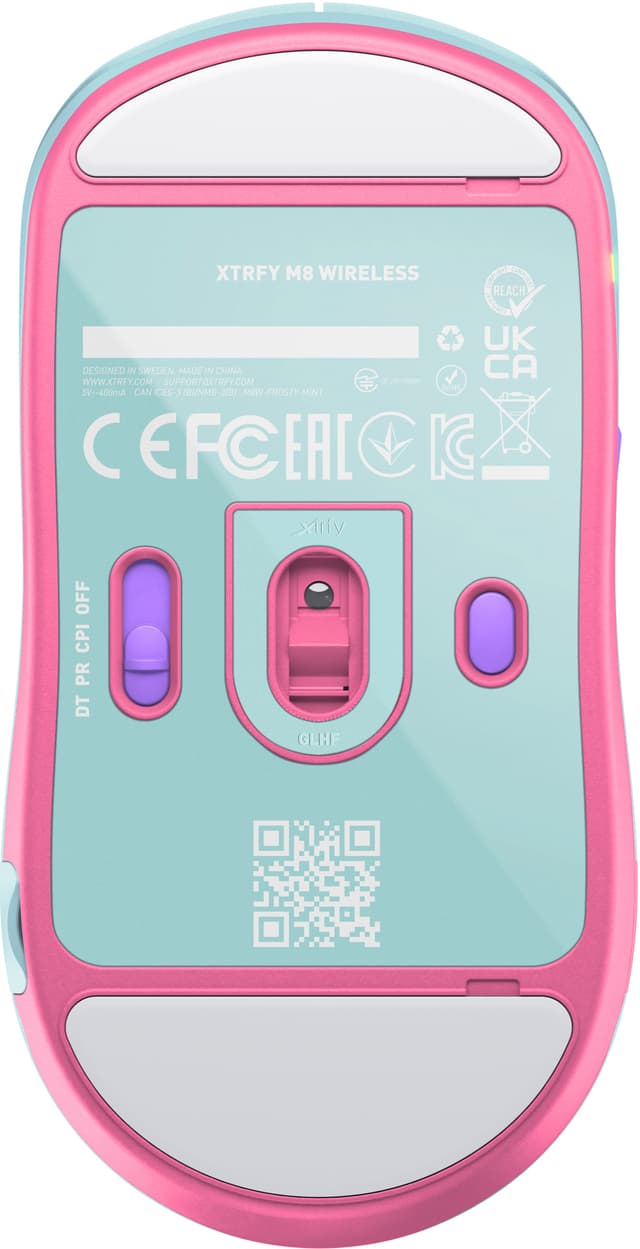 Xtrfy M8 trådlös gamingmus Frosty Mint