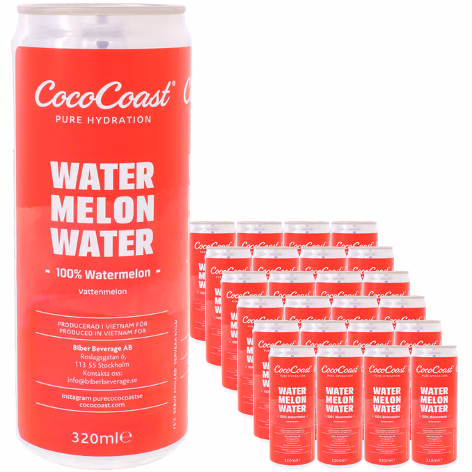 CocoCoast Vattenmelonvatten 24-pack 320 ml