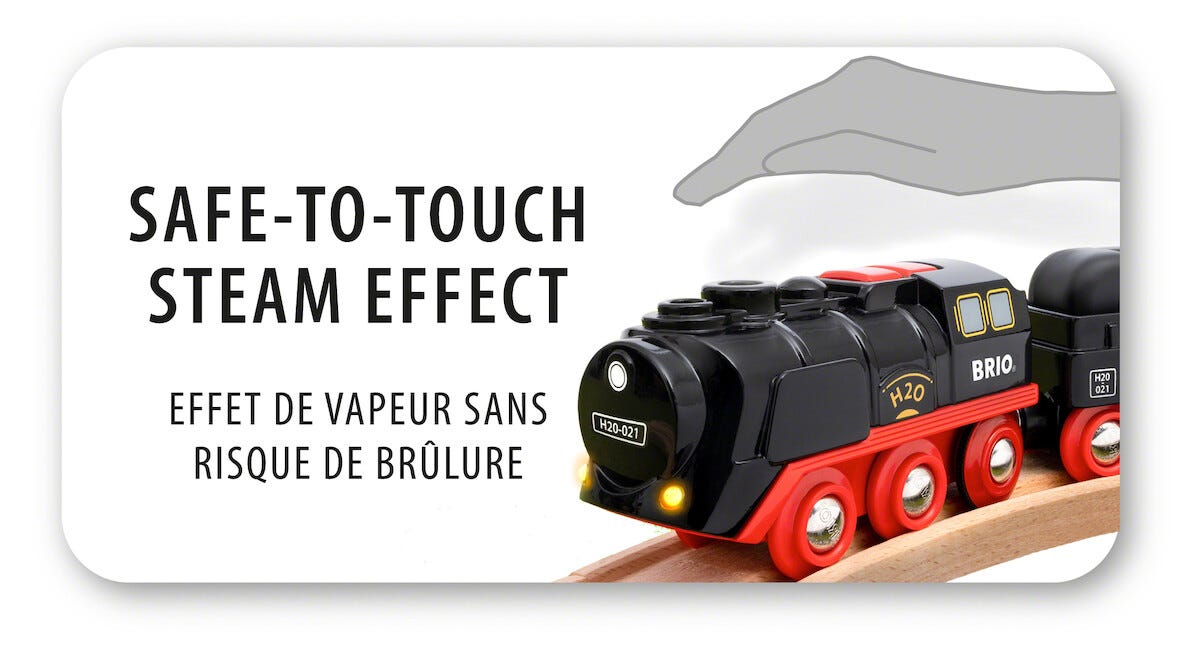 Brio Batteridrivet Tåg med Ånga 33884