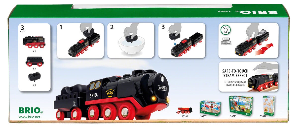 Brio Batteridrivet Tåg med Ånga 33884