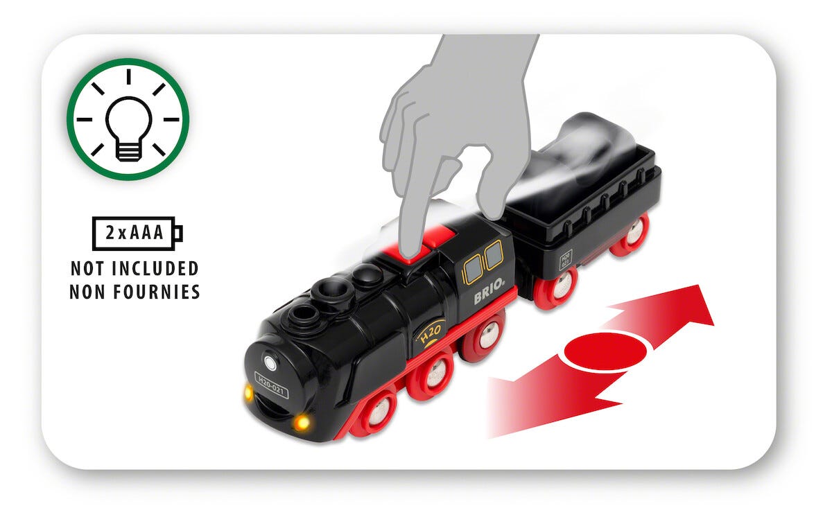 Brio Batteridrivet Tåg med Ånga 33884