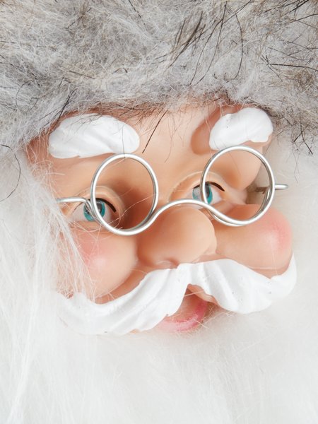 Tomte KARNEOL grå och vit med skidor