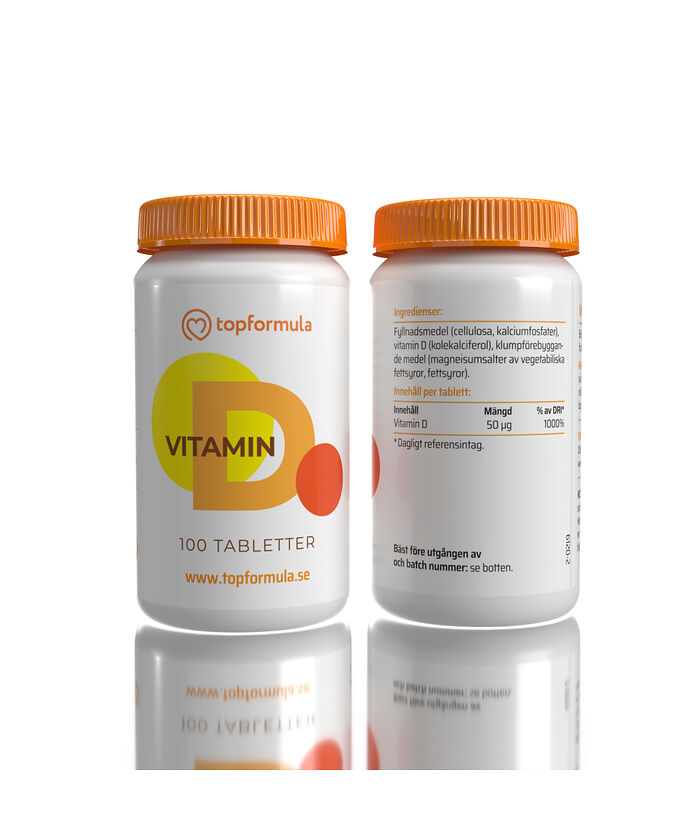 Topformula D-vitamin 2000 IE 100 tabletter