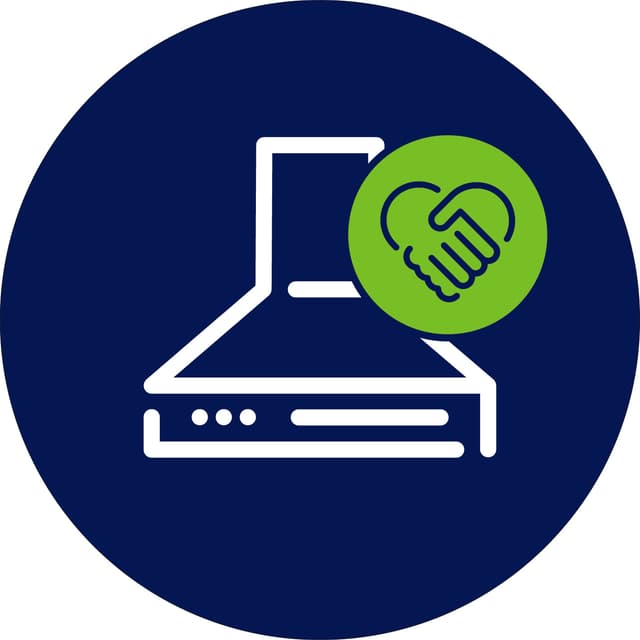 Ecotronic Vägghängd Köksfläkt EVL605B Svart 60cm